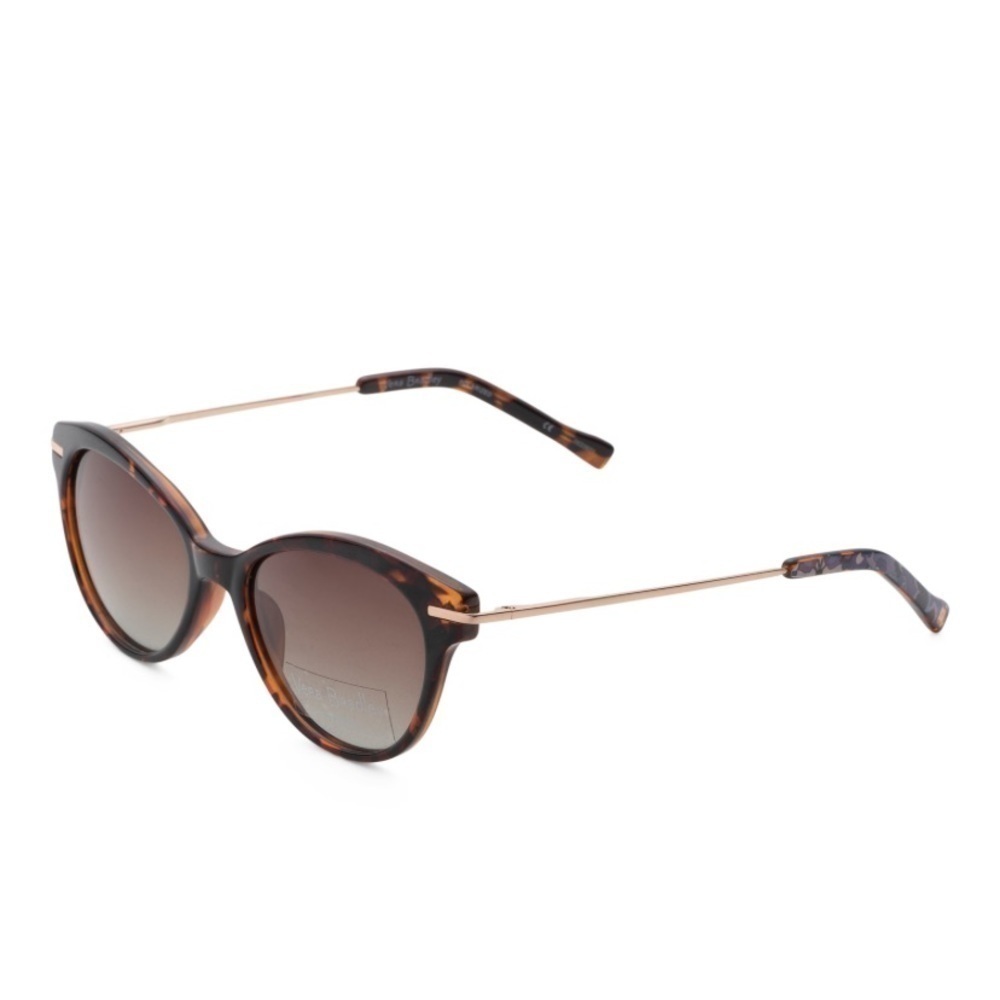 Vera Bradley New Shailee Sunglasses in Regal Rosette Tortoise Soft Cat Eye Frame
